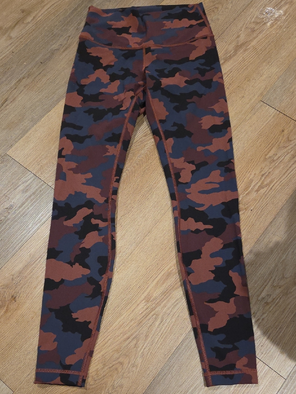 lululemon athletica Camo Leggings in Brown, Black & Navy